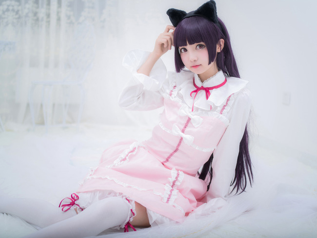 五更琉璃 黑猫 粉色lolita-小白资源博客