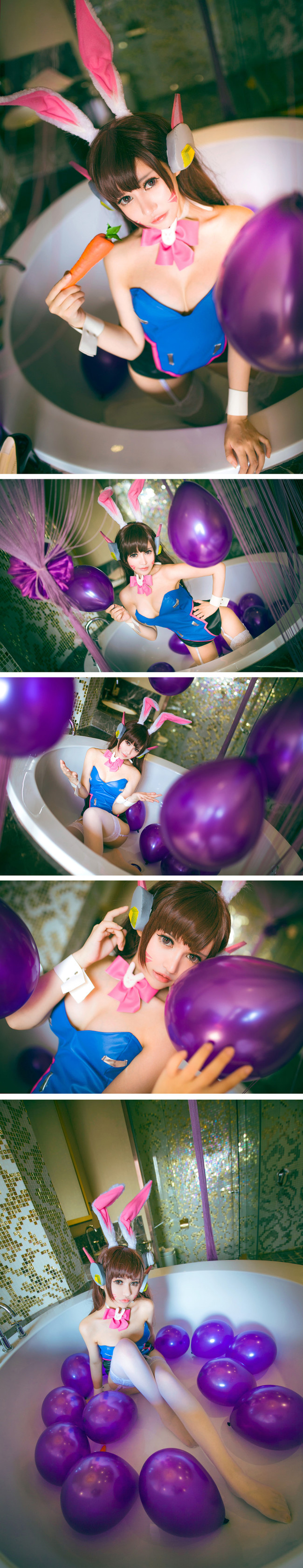 守望先锋 Dva 可爱性感的兔女郎