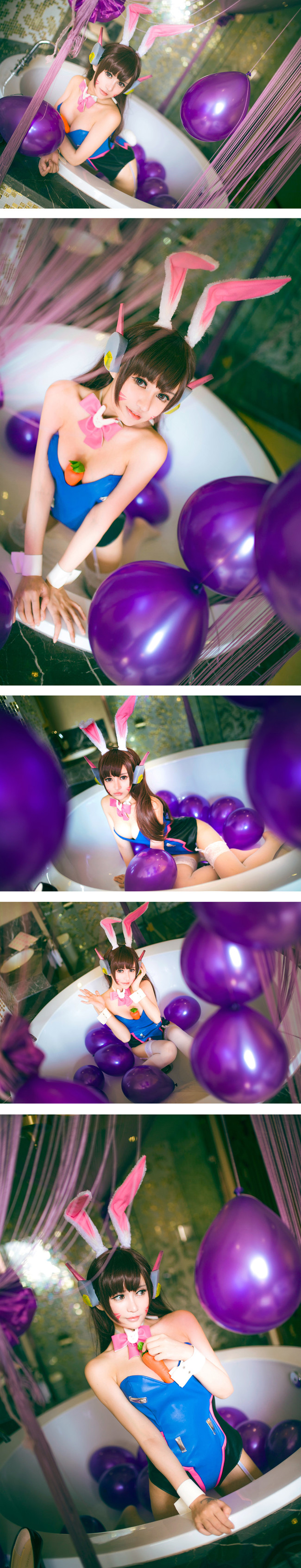 守望先锋 Dva 可爱性感的兔女郎