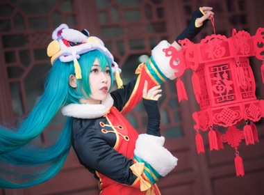 【新春贺图】——舞狮miku——