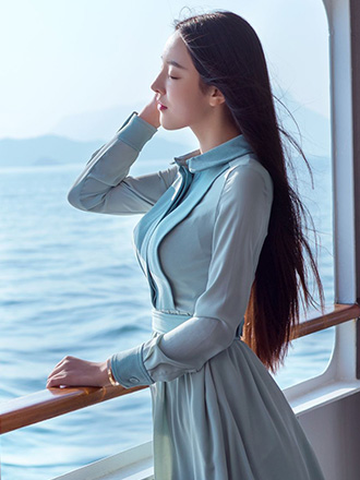 气质美女陈大榕 日本高松之行
